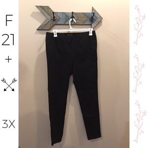 Forever 21+ Pull On Black Stretch Jegging